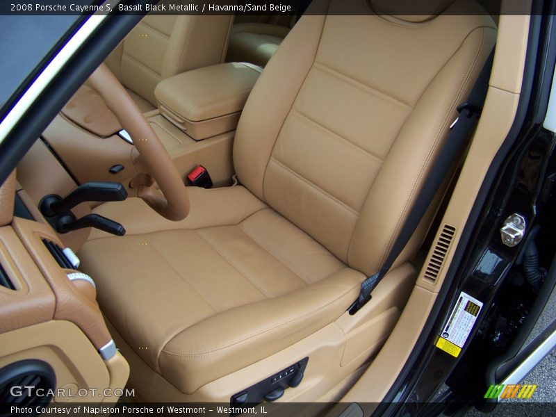 Basalt Black Metallic / Havanna/Sand Beige 2008 Porsche Cayenne S
