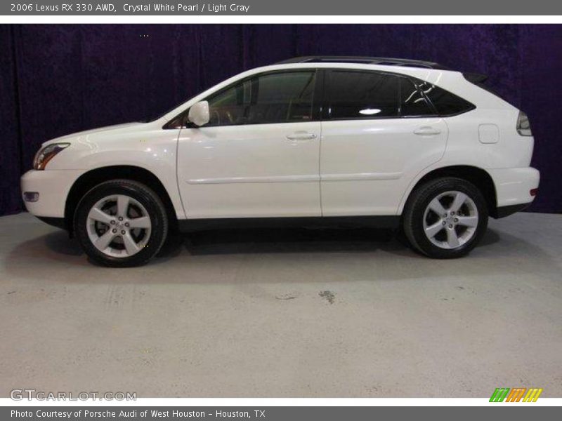 Crystal White Pearl / Light Gray 2006 Lexus RX 330 AWD