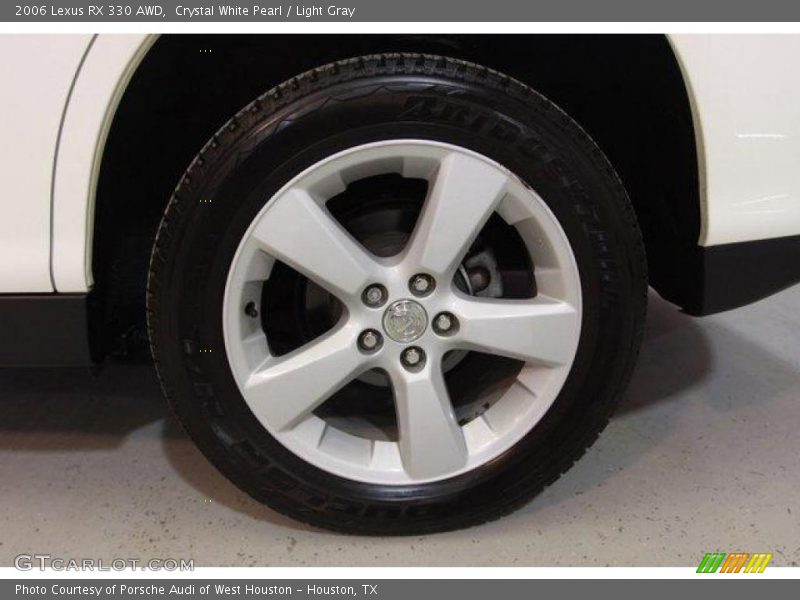 Crystal White Pearl / Light Gray 2006 Lexus RX 330 AWD