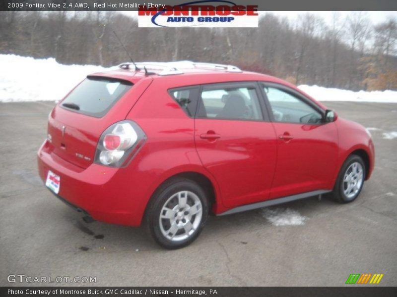 Red Hot Metallic / Ebony 2009 Pontiac Vibe 2.4 AWD