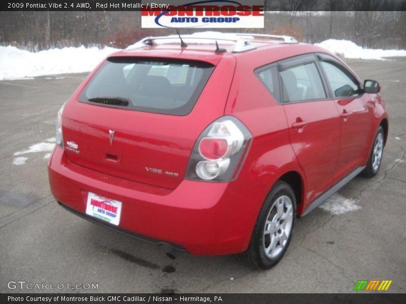 Red Hot Metallic / Ebony 2009 Pontiac Vibe 2.4 AWD