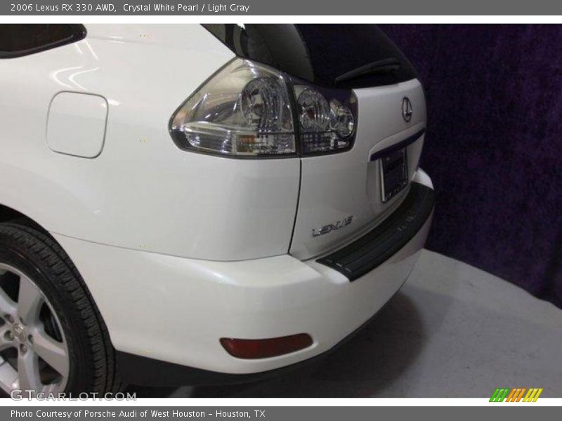 Crystal White Pearl / Light Gray 2006 Lexus RX 330 AWD
