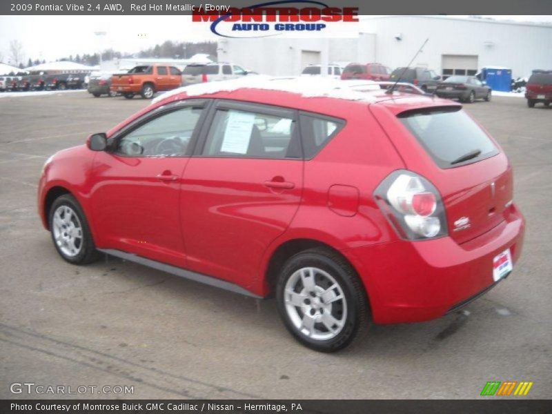 Red Hot Metallic / Ebony 2009 Pontiac Vibe 2.4 AWD