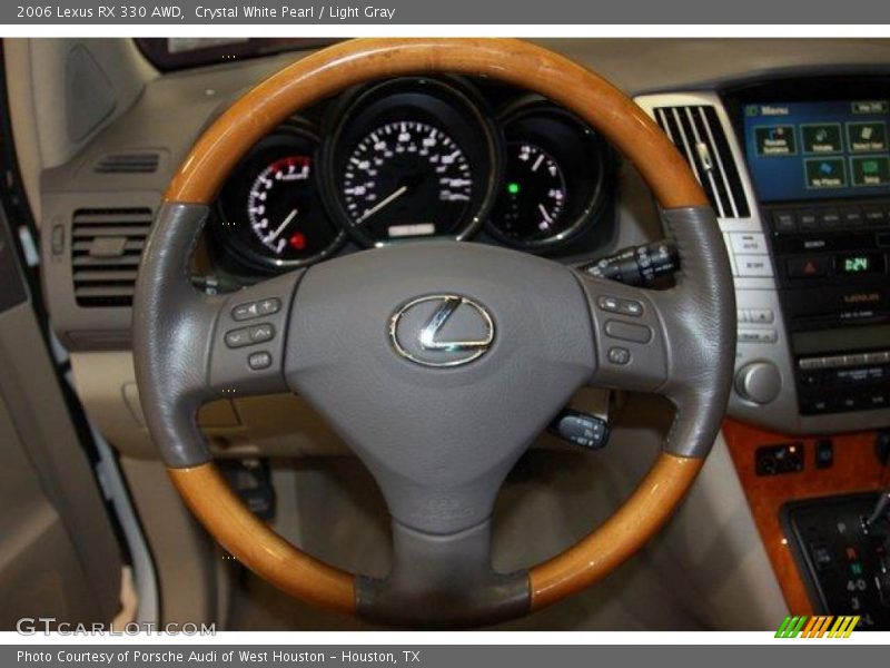 Crystal White Pearl / Light Gray 2006 Lexus RX 330 AWD