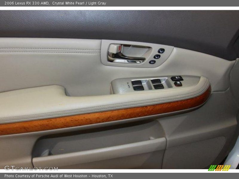 Crystal White Pearl / Light Gray 2006 Lexus RX 330 AWD