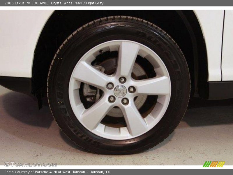 Crystal White Pearl / Light Gray 2006 Lexus RX 330 AWD