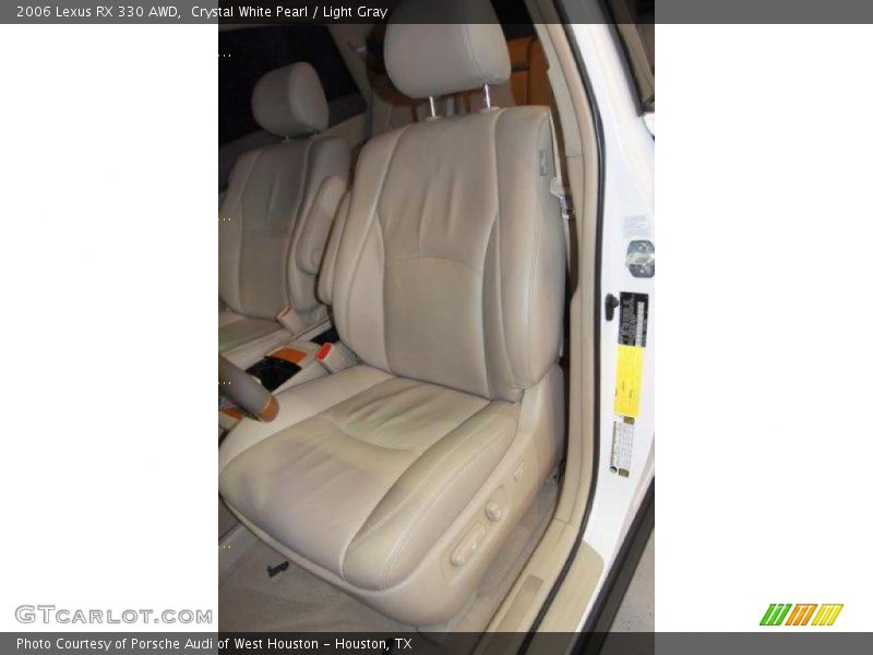 Crystal White Pearl / Light Gray 2006 Lexus RX 330 AWD