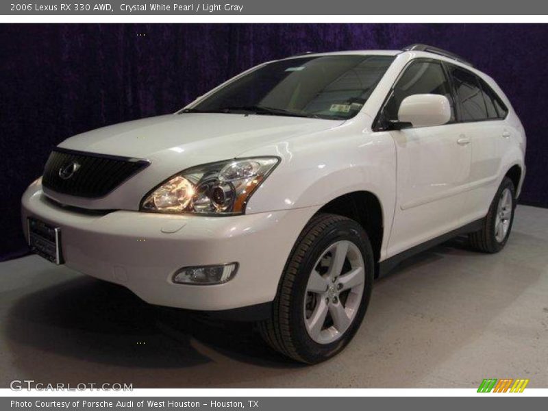 Crystal White Pearl / Light Gray 2006 Lexus RX 330 AWD