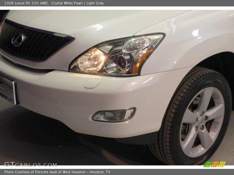 Crystal White Pearl / Light Gray 2006 Lexus RX 330 AWD