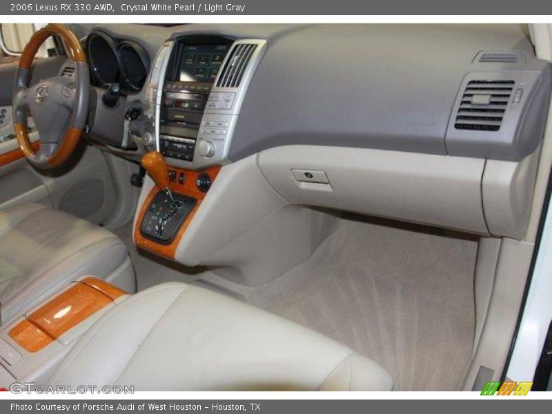 Crystal White Pearl / Light Gray 2006 Lexus RX 330 AWD