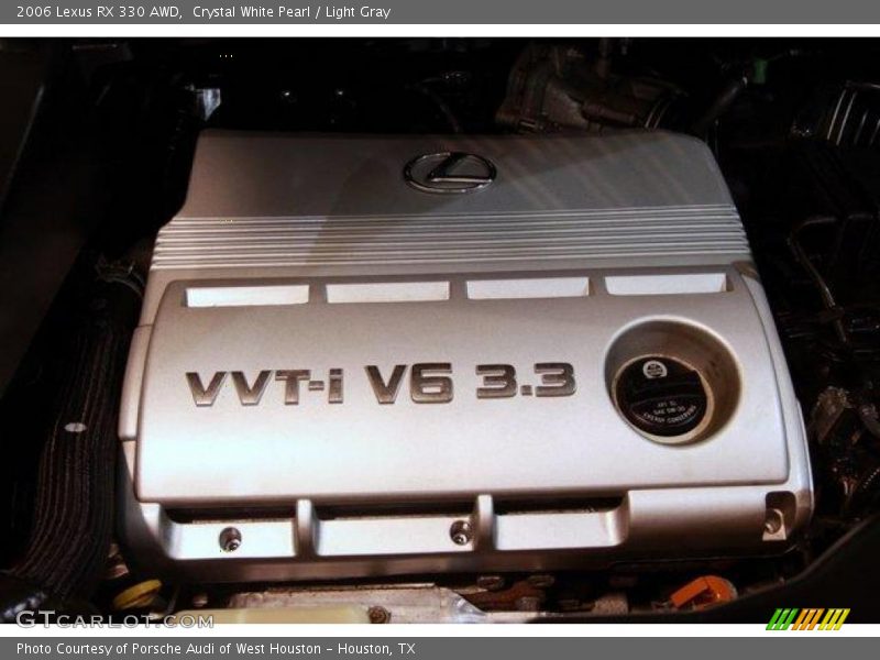 Crystal White Pearl / Light Gray 2006 Lexus RX 330 AWD