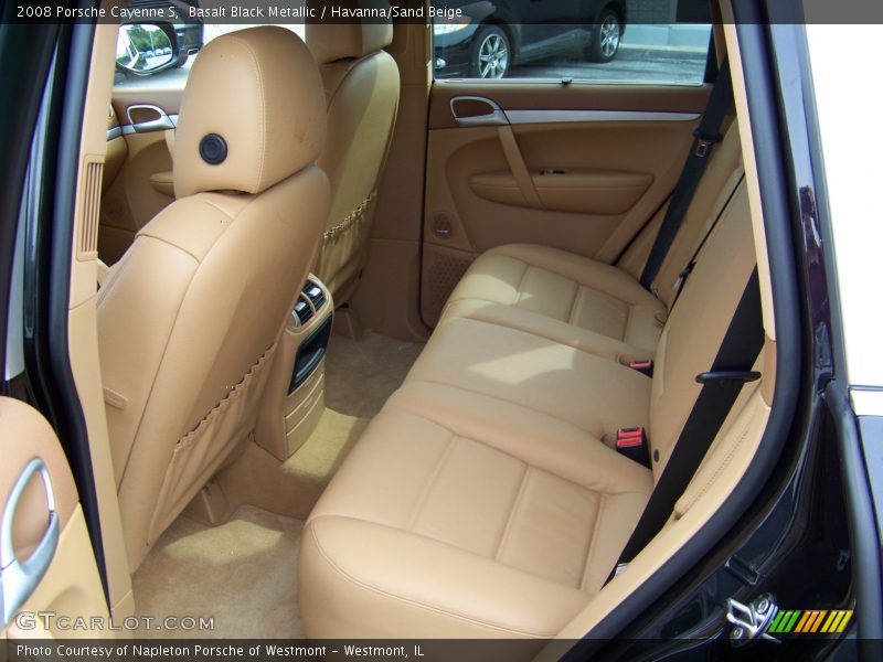 Basalt Black Metallic / Havanna/Sand Beige 2008 Porsche Cayenne S