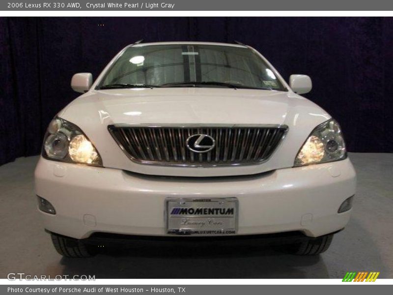 Crystal White Pearl / Light Gray 2006 Lexus RX 330 AWD