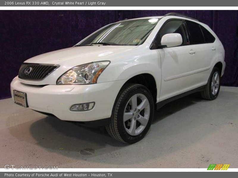 Crystal White Pearl / Light Gray 2006 Lexus RX 330 AWD