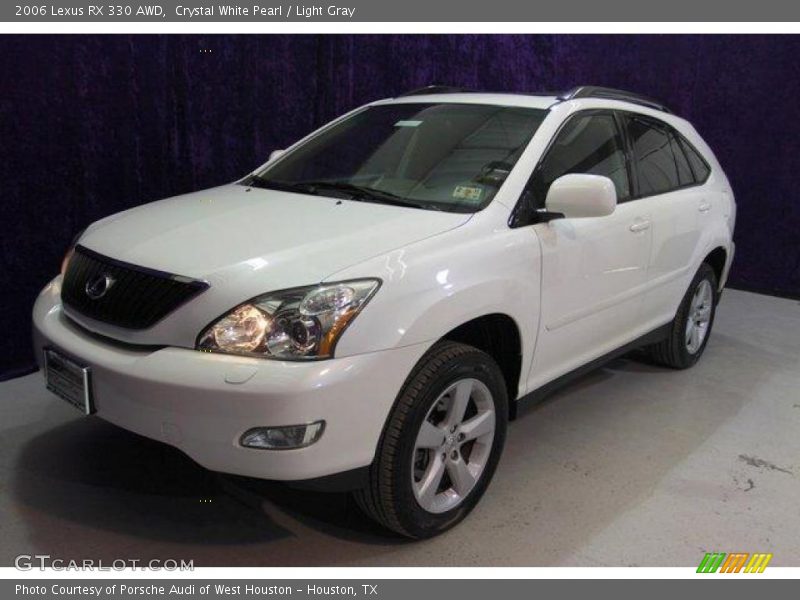 Crystal White Pearl / Light Gray 2006 Lexus RX 330 AWD
