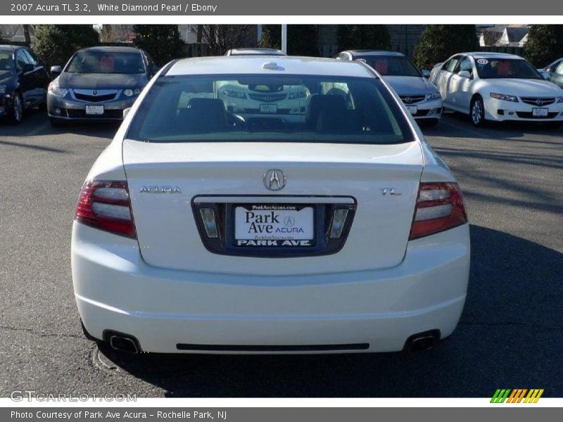 White Diamond Pearl / Ebony 2007 Acura TL 3.2