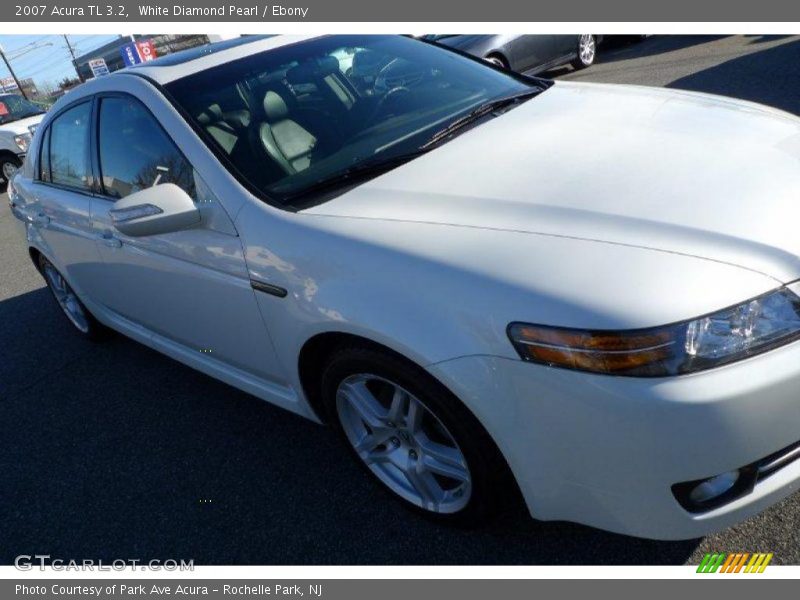 White Diamond Pearl / Ebony 2007 Acura TL 3.2