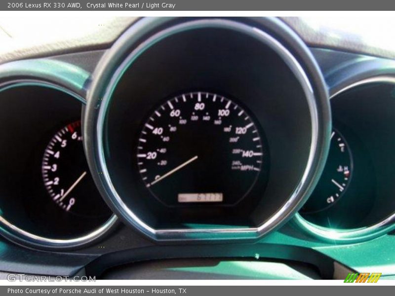 Crystal White Pearl / Light Gray 2006 Lexus RX 330 AWD