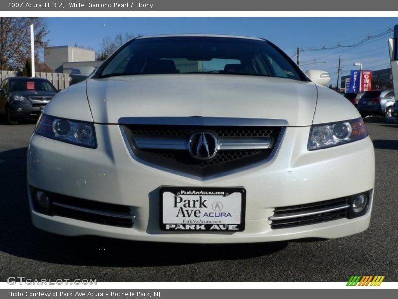 White Diamond Pearl / Ebony 2007 Acura TL 3.2