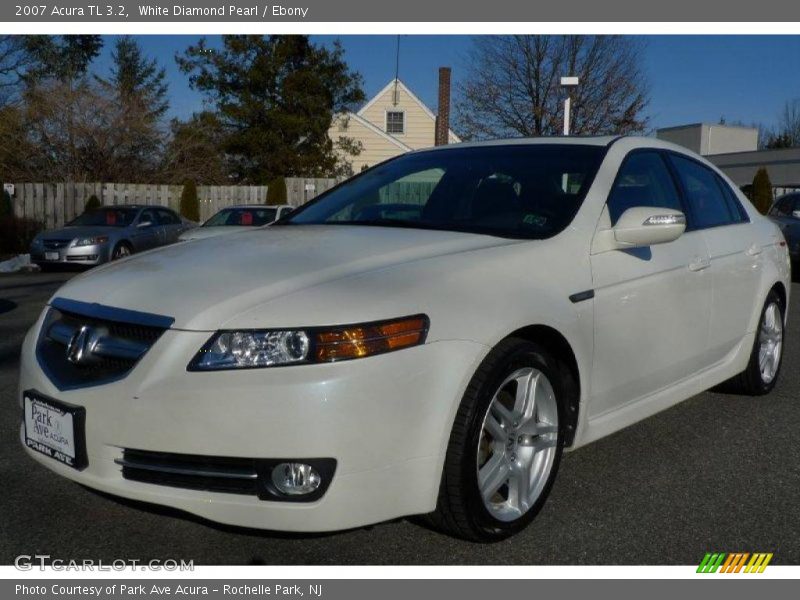 White Diamond Pearl / Ebony 2007 Acura TL 3.2
