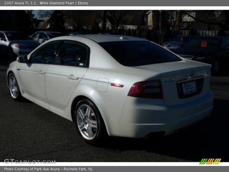 White Diamond Pearl / Ebony 2007 Acura TL 3.2