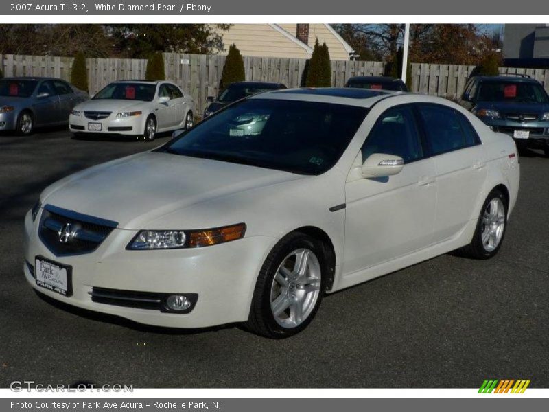 White Diamond Pearl / Ebony 2007 Acura TL 3.2