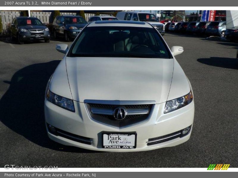 White Diamond Pearl / Ebony 2007 Acura TL 3.2