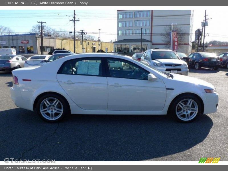 White Diamond Pearl / Ebony 2007 Acura TL 3.2