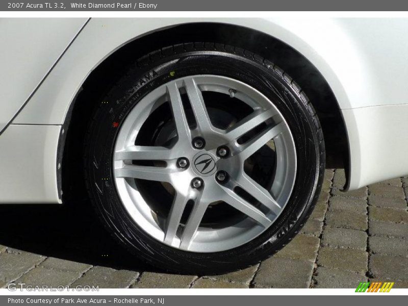 White Diamond Pearl / Ebony 2007 Acura TL 3.2