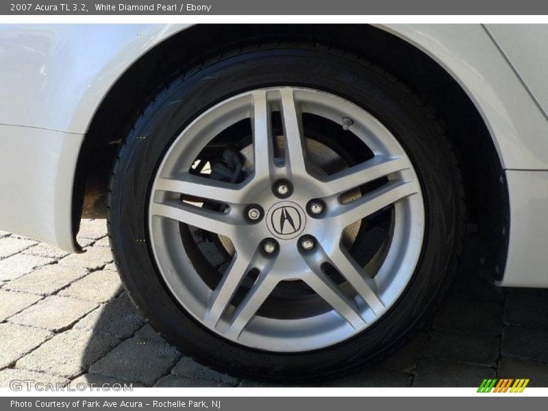 White Diamond Pearl / Ebony 2007 Acura TL 3.2