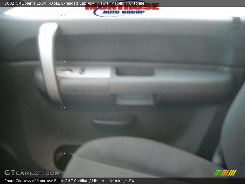 Pewter Metallic / Graphite 2002 GMC Sierra 1500 HD SLE Extended Cab 4x4