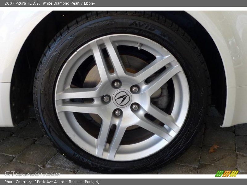 White Diamond Pearl / Ebony 2007 Acura TL 3.2