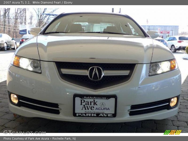 White Diamond Pearl / Ebony 2007 Acura TL 3.2