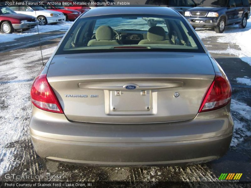 Arizona Beige Metallic / Medium/Dark Pebble 2007 Ford Taurus SE