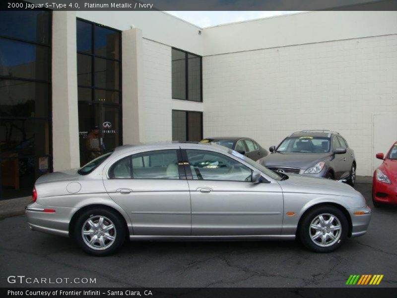 Platinum Metallic / Ivory 2000 Jaguar S-Type 4.0