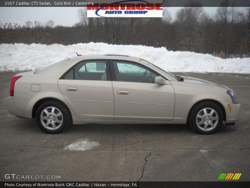 Gold Mist / Cashmere 2007 Cadillac CTS Sedan