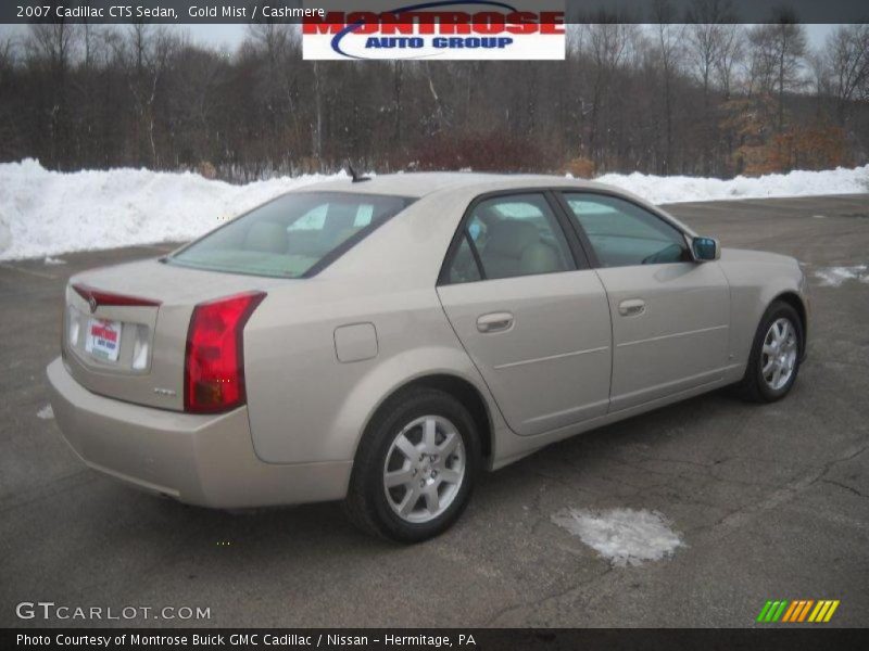 Gold Mist / Cashmere 2007 Cadillac CTS Sedan