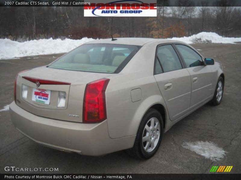 Gold Mist / Cashmere 2007 Cadillac CTS Sedan