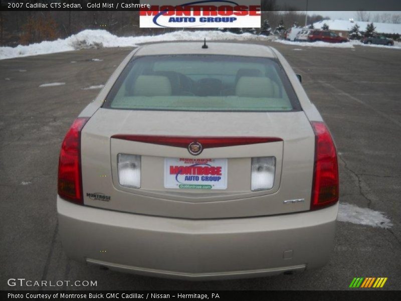 Gold Mist / Cashmere 2007 Cadillac CTS Sedan