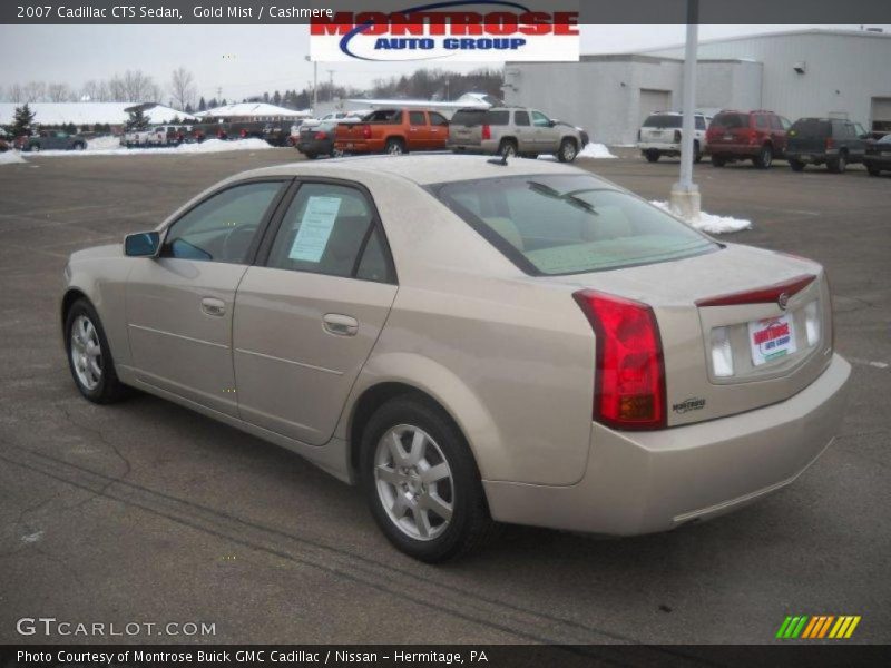 Gold Mist / Cashmere 2007 Cadillac CTS Sedan