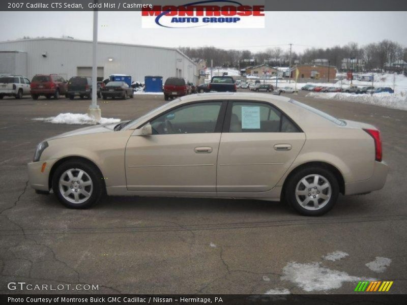 Gold Mist / Cashmere 2007 Cadillac CTS Sedan