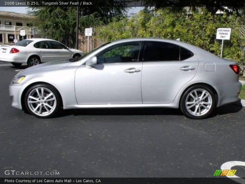 Tungsten Silver Pearl / Black 2008 Lexus IS 250