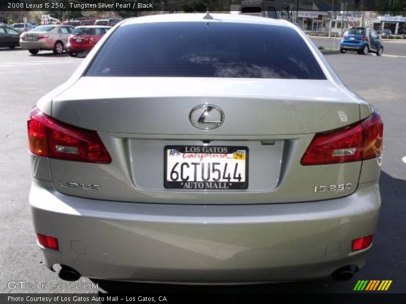 Tungsten Silver Pearl / Black 2008 Lexus IS 250