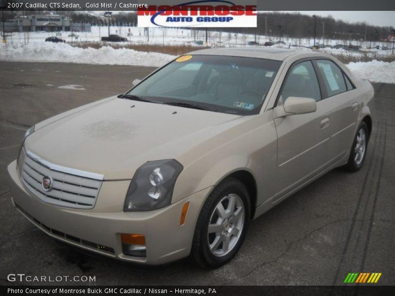 Gold Mist / Cashmere 2007 Cadillac CTS Sedan