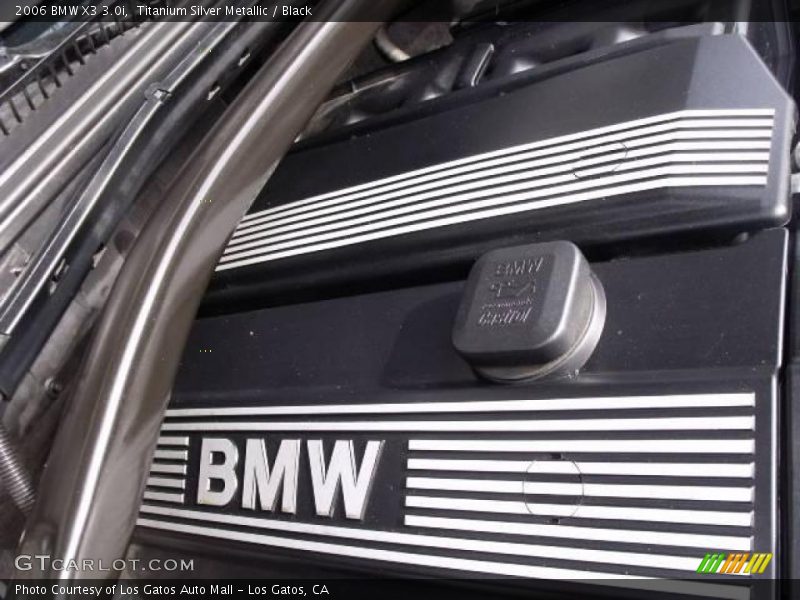 Titanium Silver Metallic / Black 2006 BMW X3 3.0i