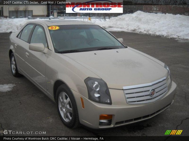 Gold Mist / Cashmere 2007 Cadillac CTS Sedan