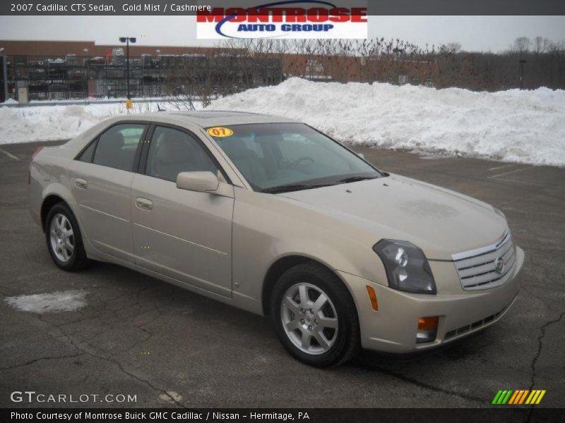 Gold Mist / Cashmere 2007 Cadillac CTS Sedan