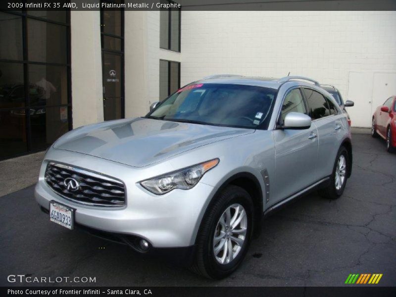 Liquid Platinum Metallic / Graphite 2009 Infiniti FX 35 AWD