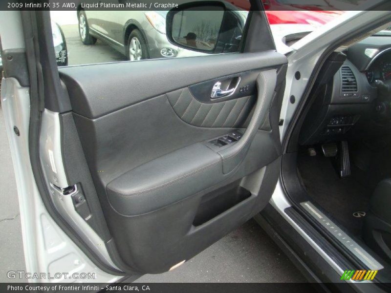 Liquid Platinum Metallic / Graphite 2009 Infiniti FX 35 AWD