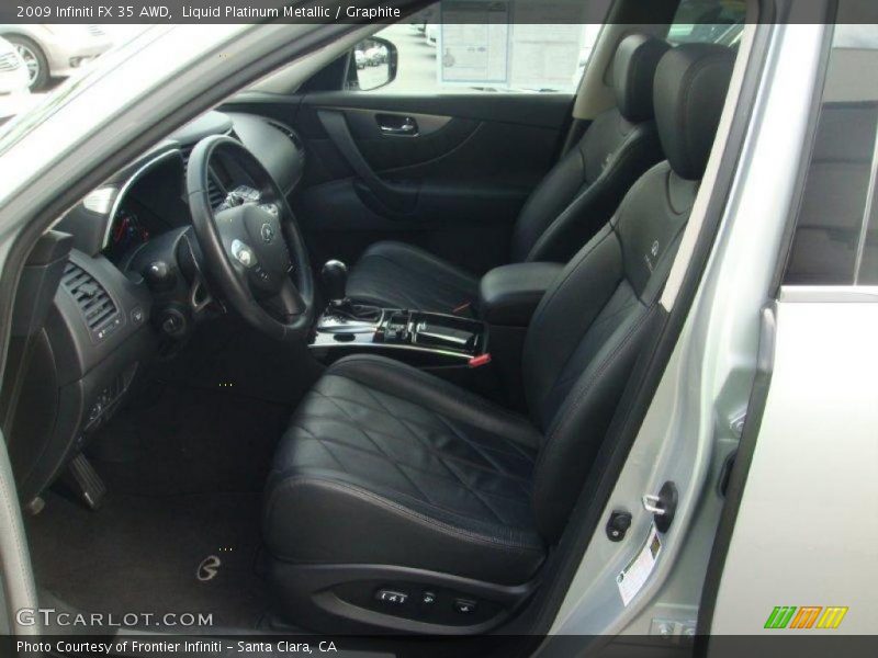 Liquid Platinum Metallic / Graphite 2009 Infiniti FX 35 AWD